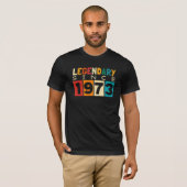 Legende sinds 1973 51ste verjaardag t-shirt (Voorkant volledig)