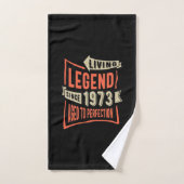 Legende sinds 1973: Birthday Gift Handdoek (Handdoek)