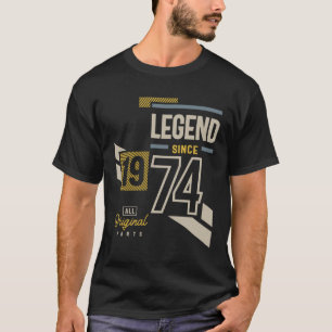 Legende sinds 1974 49 jaar t-shirt
