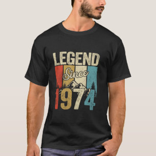  legende sinds 1974 50ste verjaardagscadeaus 50 ja t-shirt