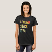 Legende sinds 1974 t-shirt (Voorkant volledig)