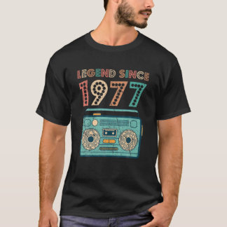 Legende sinds 1977 45th Birthday Gifts Cassette Vi T-shirt