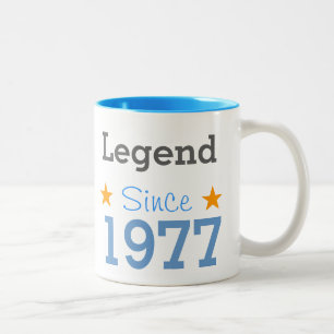 Legende sinds 1977 tweekleurige koffiemok