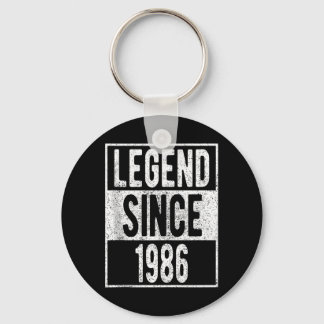 Legende sinds 1986 T-shirt 36 jaar oude cadeaus 36 Sleutelhanger