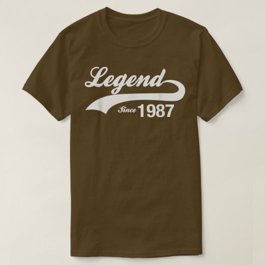 Legende sinds 1987 T-shirt (Design voorkant)