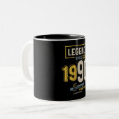 Legende sinds 1990 33e verjaardag tweekleurige koffiemok (Voorkant links)