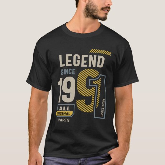 Legende sinds 1991 32 jaar t-shirt (Voorkant)