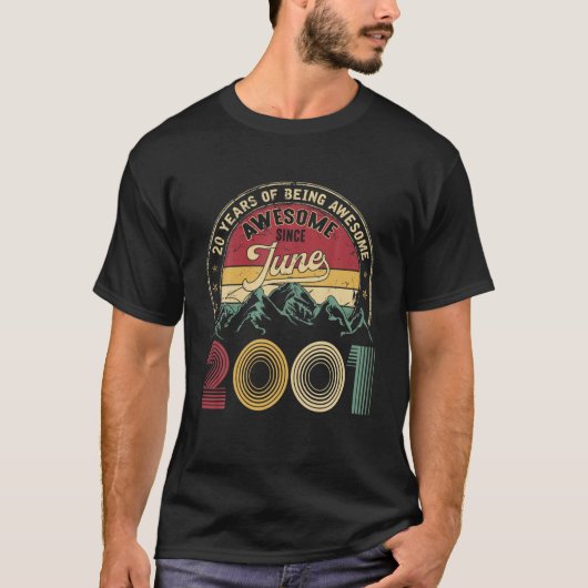 Legende sinds 2001 20e dag 20 jaar t-shirt (Voorkant)