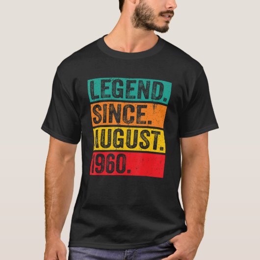Legende sinds 62 augustus 1960 t-shirt (Voorkant)
