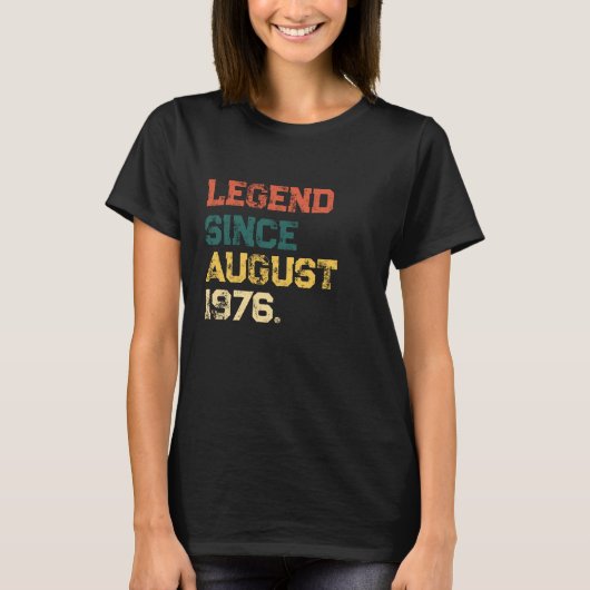 Legende sinds aangepaste maand & jaar verjaardag  t-shirt (Voorkant)
