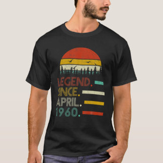 Legende sinds april 1960 60ste verjaardagscadeau 6 t-shirt