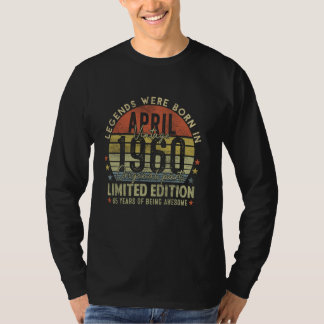 Legende sinds april 1960 65ste verjaardag gemaakt t-shirt