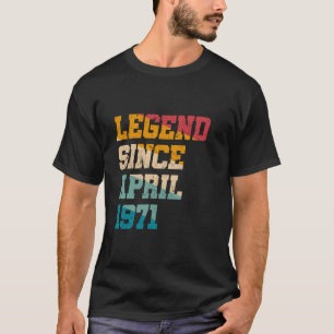 Legende sinds april 1971 Grappig 54 jaar oud 54ste T-shirt