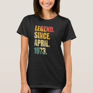 Legende sinds april 1973 50 jaar oude Man vrouwen  T-shirt