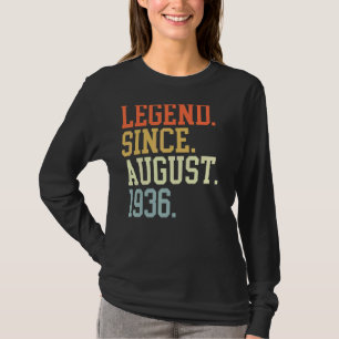 Legende sinds augustus 1936 voor mannen augustus 1 t-shirt