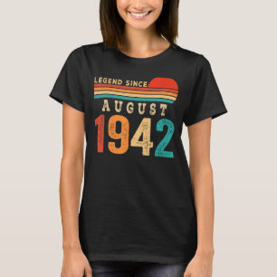 Legende sinds augustus 1942 81 jaar oud 81e geboor t-shirt