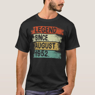 Legende sinds augustus 1952 70 jaar oud 70e verjaa t-shirt