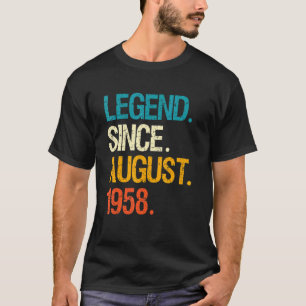 Legende sinds augustus 1958 64 Jaar Oud Bday 64th T-shirt