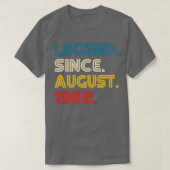 Legende sinds augustus 1962 60 jaar oude 60e Manne T-shirt (Design voorkant)