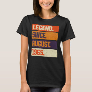 Legende sinds augustus 1965 Retro 58 jaar oud 58e T-shirt