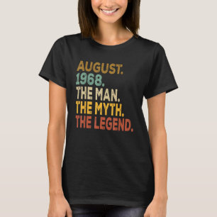 Legende sinds augustus 1968 55 jaar oud 55e geboor t-shirt