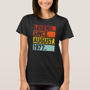 Legende sinds augustus 1977 45 jaar oud 45e t-shirt