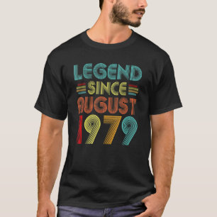 Legende sinds augustus 1979 Vintage 43 jaar oud 43 T-shirt