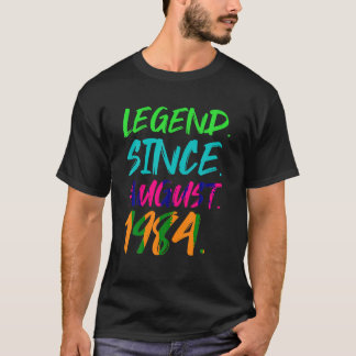 Legende Sinds augustus 1984 Mannen Vrouwen Dagcade T-shirt