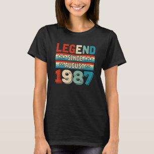 Legende sinds augustus 1987 Retro 35 jaar oud 35th T-shirt