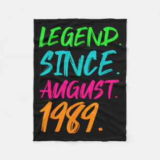 Legende sinds augustus 1989 mannen vrouwen verjaar fleece deken