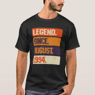 Legende sinds augustus 1994 Retro 29 jaar oud 29e T-shirt