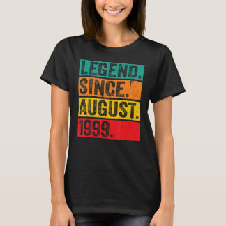 Legende sinds augustus 1999 23e verjaardag Retro 2 T-shirt