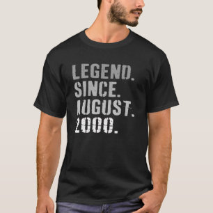 Legende sinds augustus 2000 21 jaar oud 21 jaar ou t-shirt