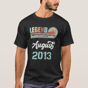 Legende sinds augustus 2013 9 jaar oud  Geboorte T-shirt
