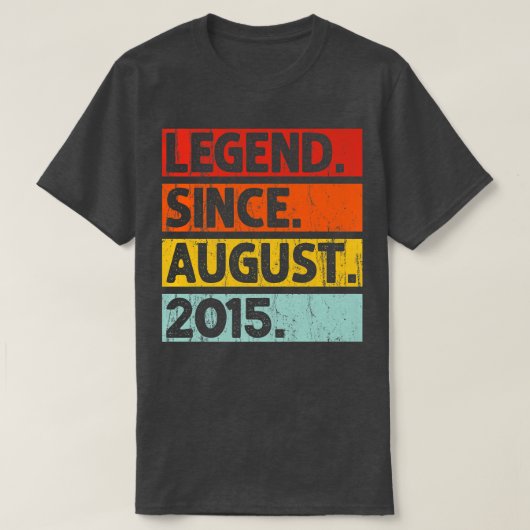 Legende sinds augustus 2015 7 jaar oud 7e B T-shirt (Design voorkant)