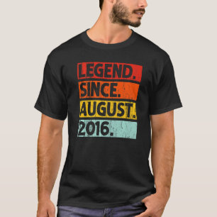 Legende sinds augustus 2016 Vintage 6 jaar oud 6e  T-shirt