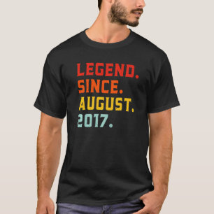 Legende sinds augustus 2017 5 jaar oude Vintage 5e T-shirt