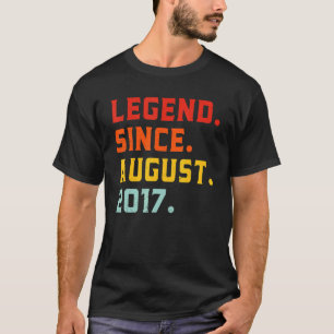 Legende sinds augustus 2017 5 jaar oude Vintage 5e T-shirt