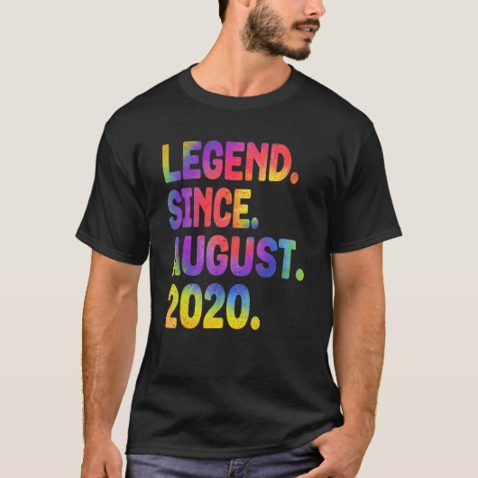 Legende sinds augustus 2020 3 jaar oude stropdas D T-shirt (Voorkant)
