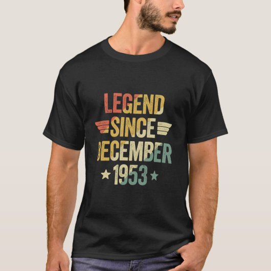 Legende sinds december 1953 t-shirt (Voorkant)