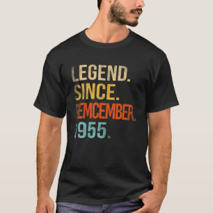 Legende sinds december 1955 66e verjaardag 66 jaar t-shirt