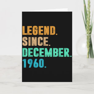 Legende sinds december 1960 Geboorte Van Verjaarda Kaart