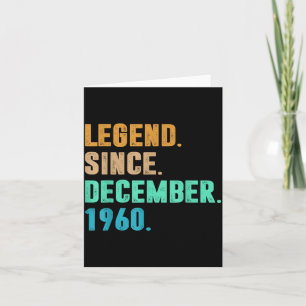 Legende sinds december 1960 Geboorte Van Verjaarda Kaart