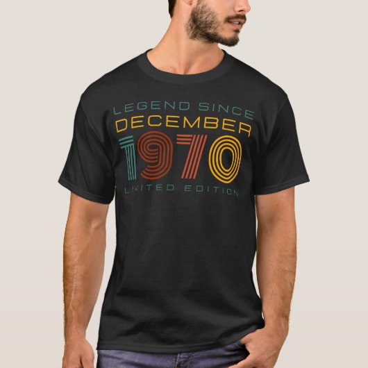 Legende sinds december 1970, Limited Edition Manne T-shirt (Voorkant)