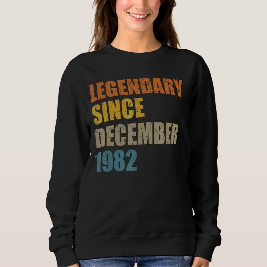 Legende sinds december 1982 40 jaar 40 jaar Birthd Trui (Voorkant)