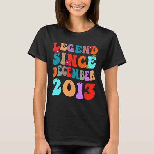 Legende sinds december 2013  vogelretro t-shirt (Voorkant)