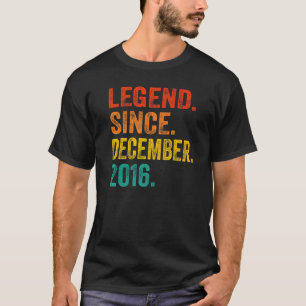 Legende sinds december 2016 Retro 6 jaar oud 6e B T-shirt