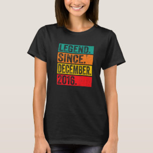Legende sinds december 2016 Retro 6 jaar T-shirt