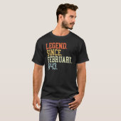 Legende sinds februari 1943 voor mannen februari t-shirt (Voorkant volledig)