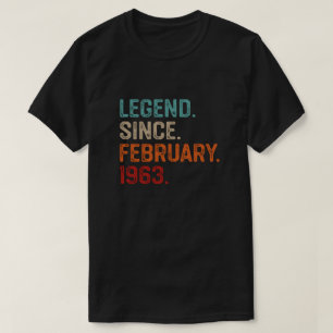 Legende sinds februari 1963, Birthday Gift T-shirt